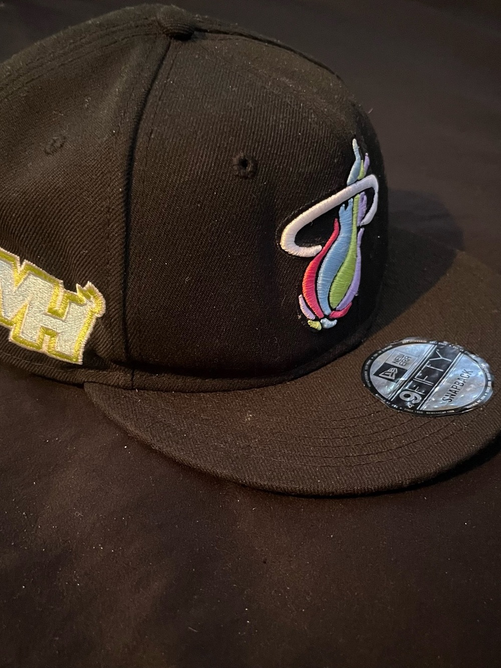 Black Miami Heat Snapback